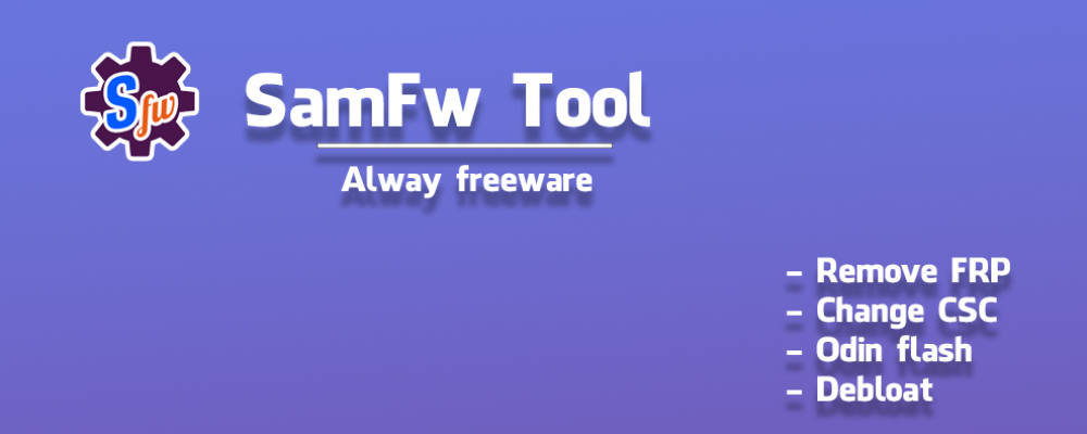 SamFw Tool 4.3 - Remove Samsung FRP one click
