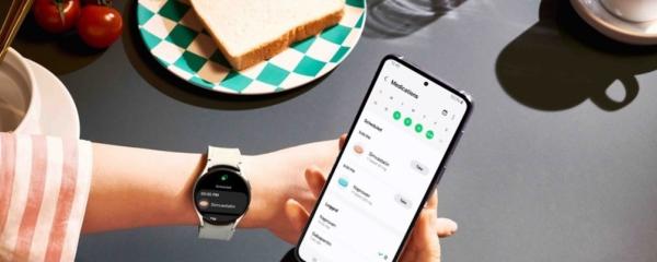 Samsung Health adds a medication tracking feature, very useful for sick people